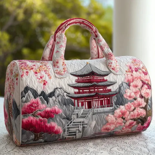 キルティング旅行バッグ - 和の趣